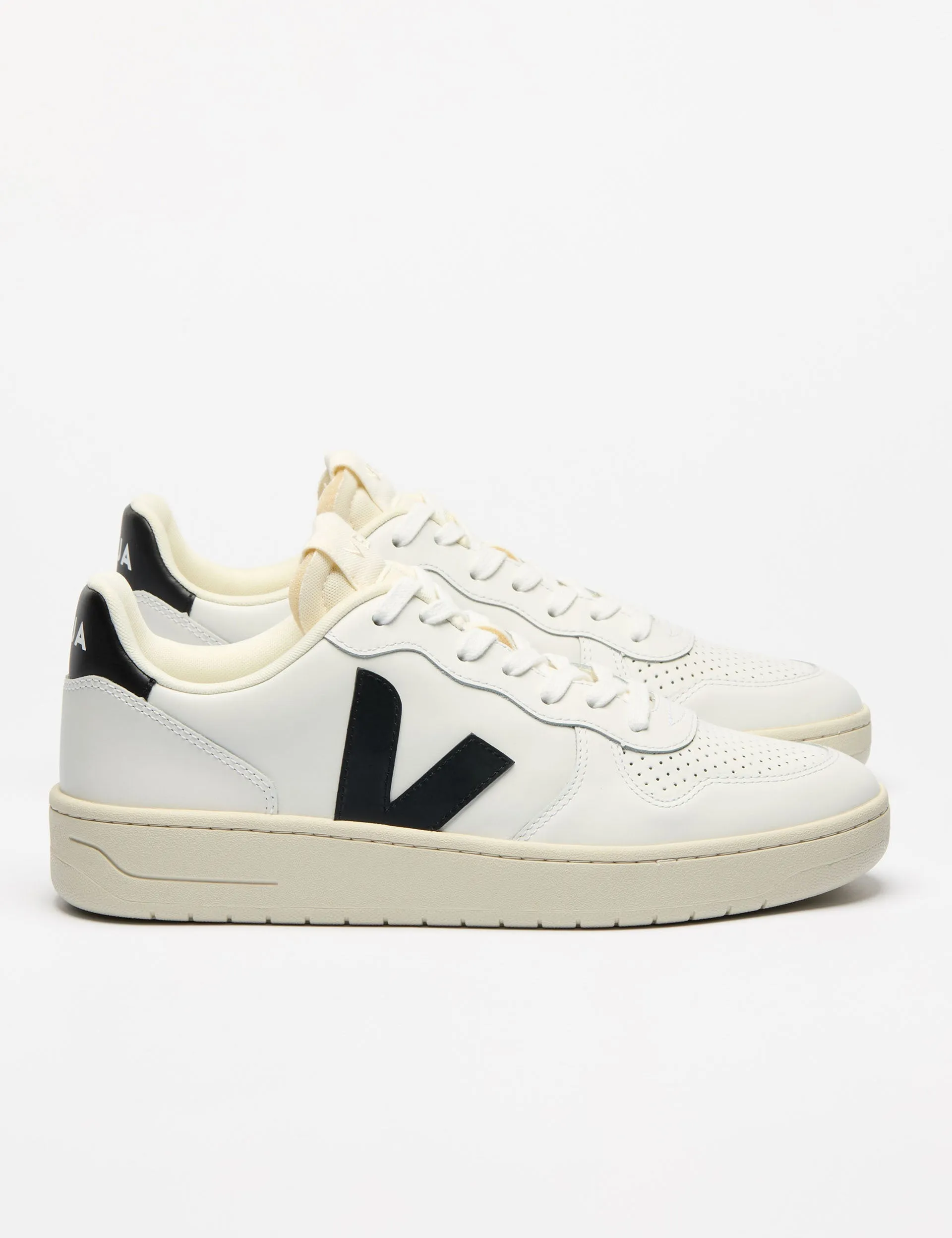 V-10 Cuir - Blanc Noir