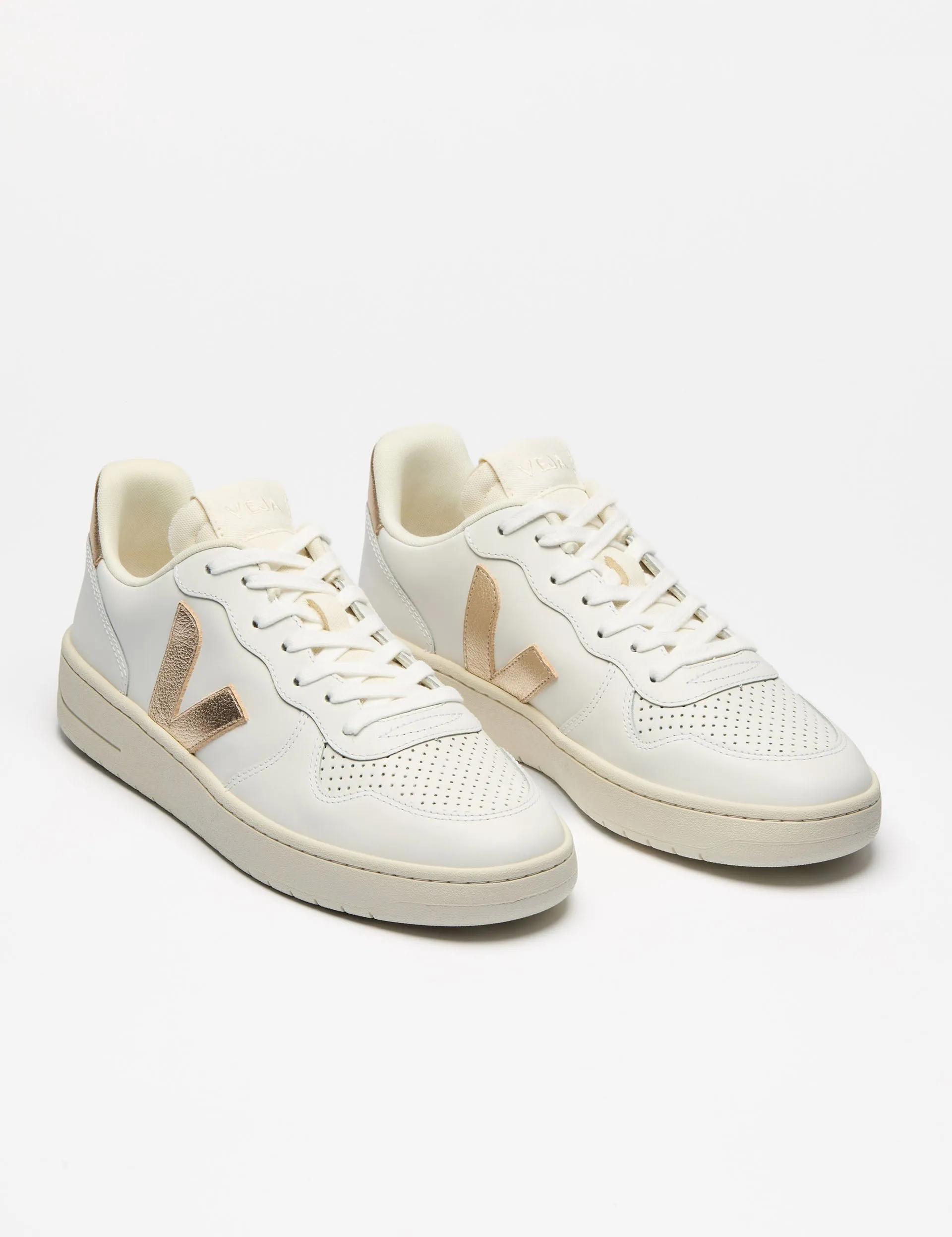 V-10 Cuir - Platine Blanc