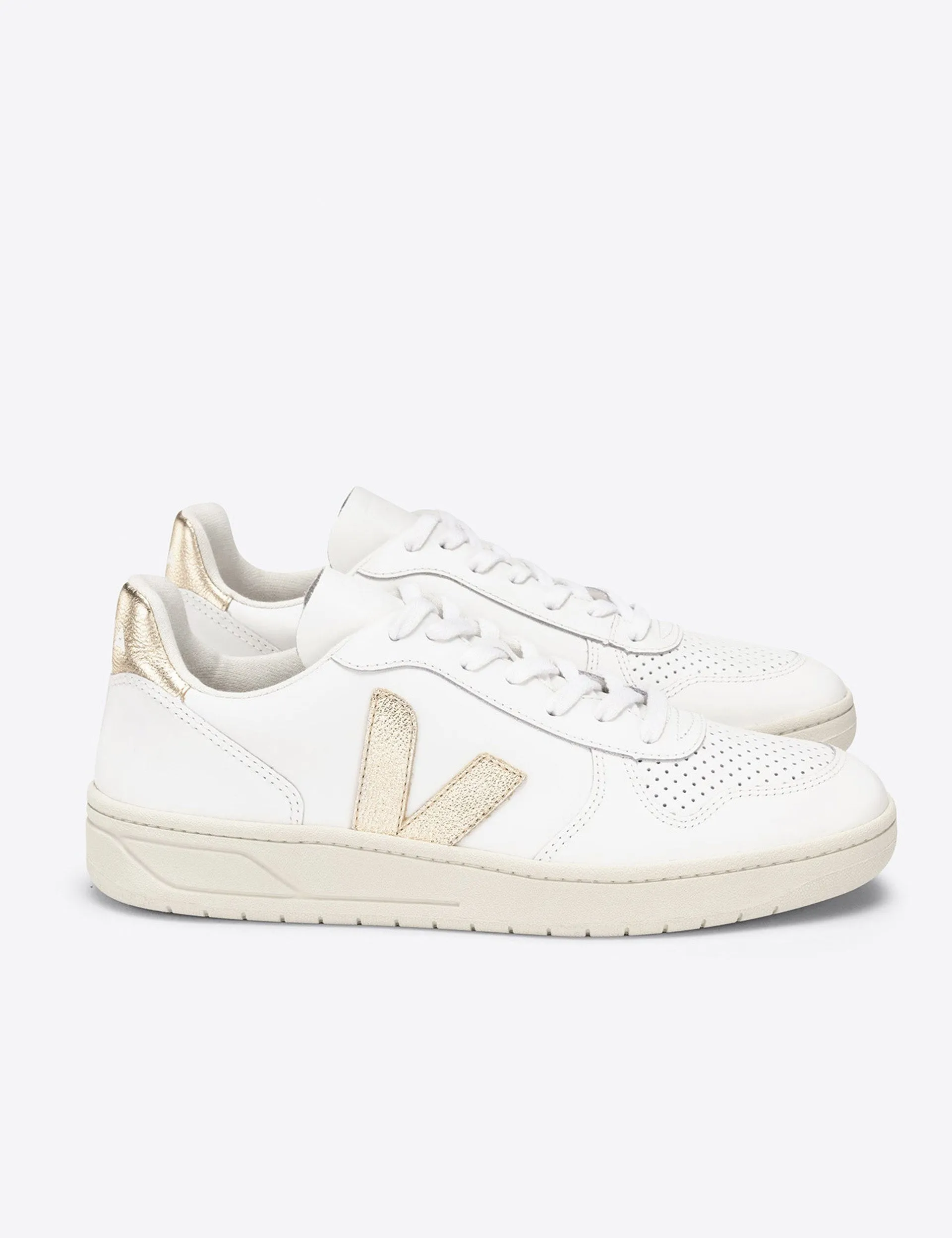 V-10 Cuir - Blanc Platine