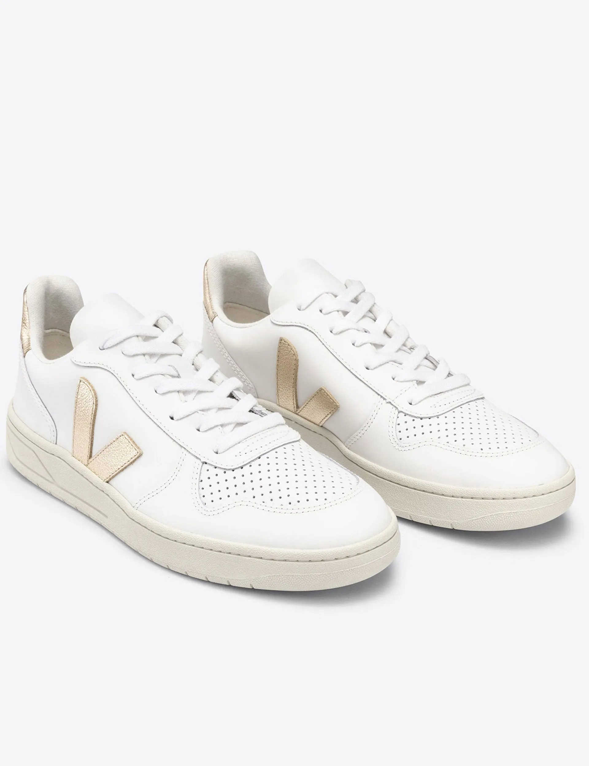 V-10 Cuir - Blanc Platine