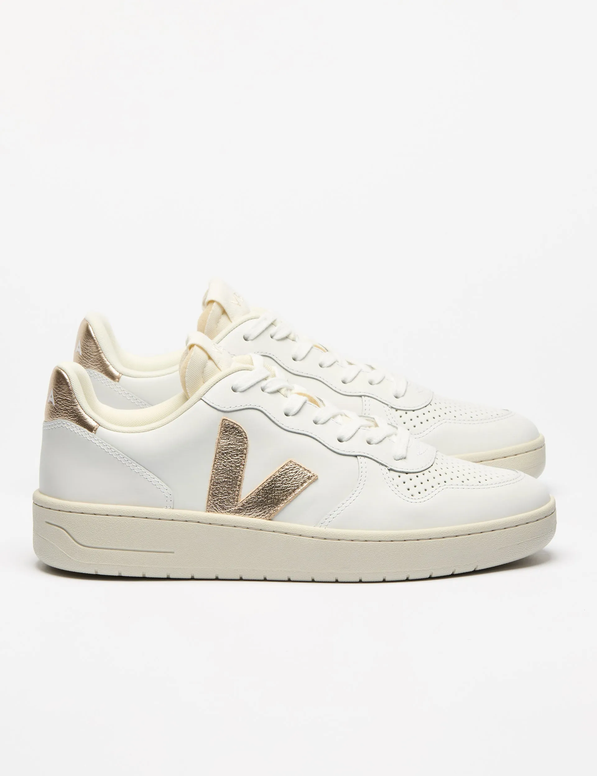 V-10 Cuir - Platine Blanc
