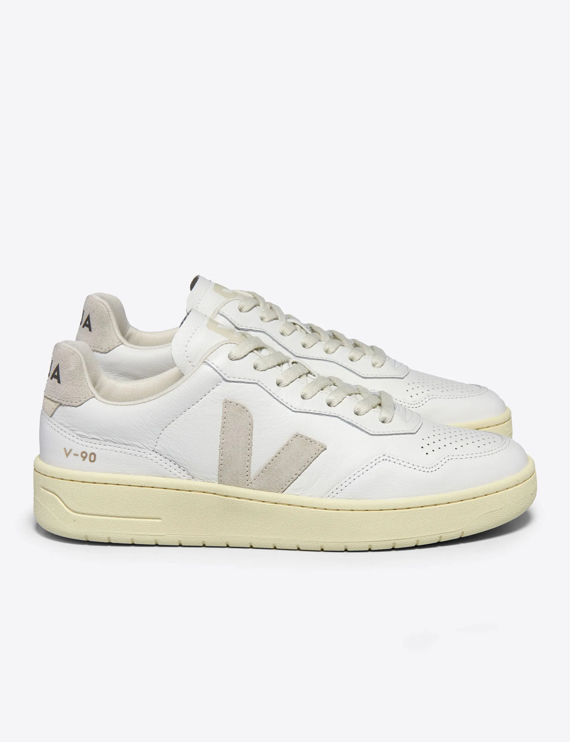 V-90 Cuir - Blanc Naturel