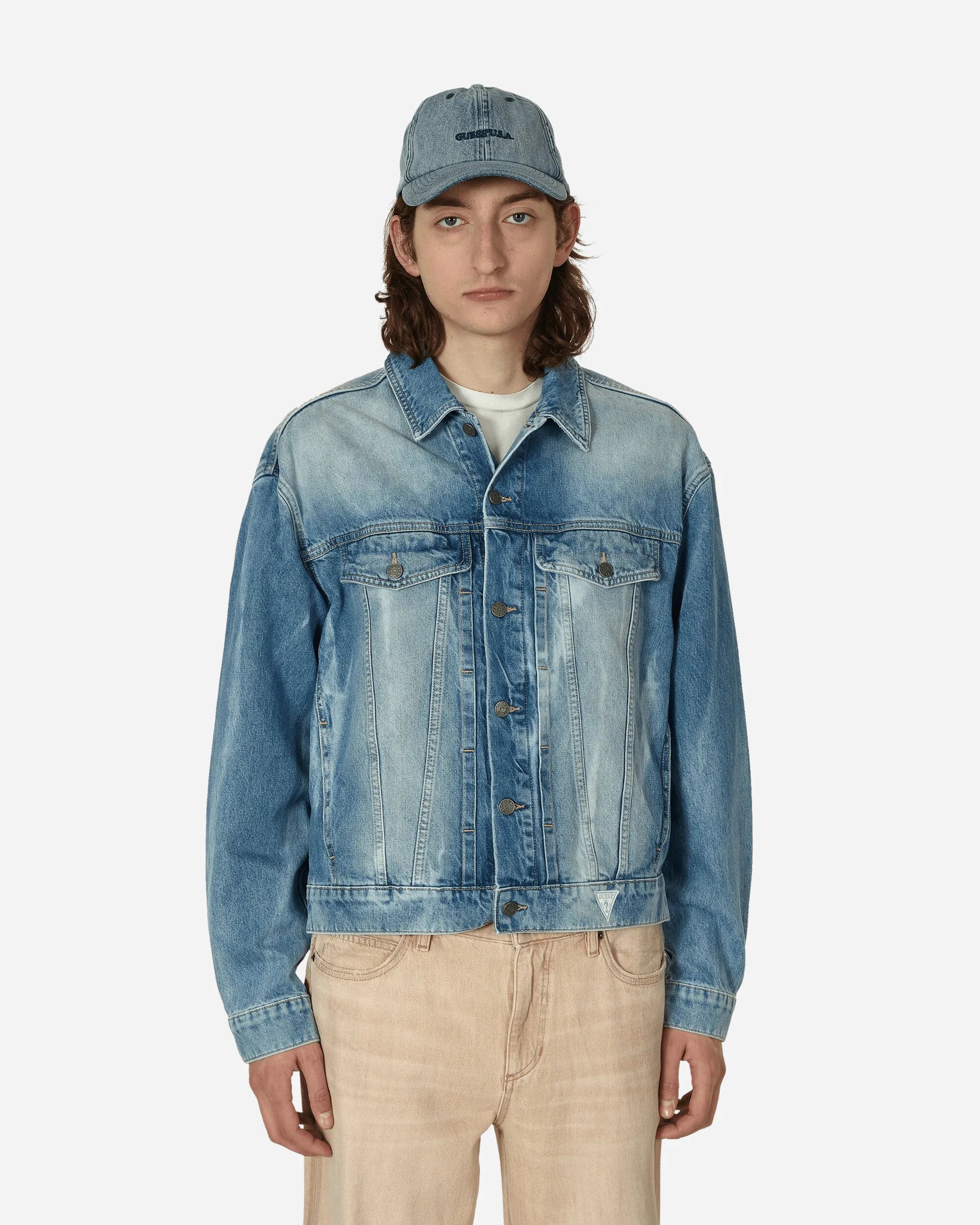 Veste en denim vintage indigo