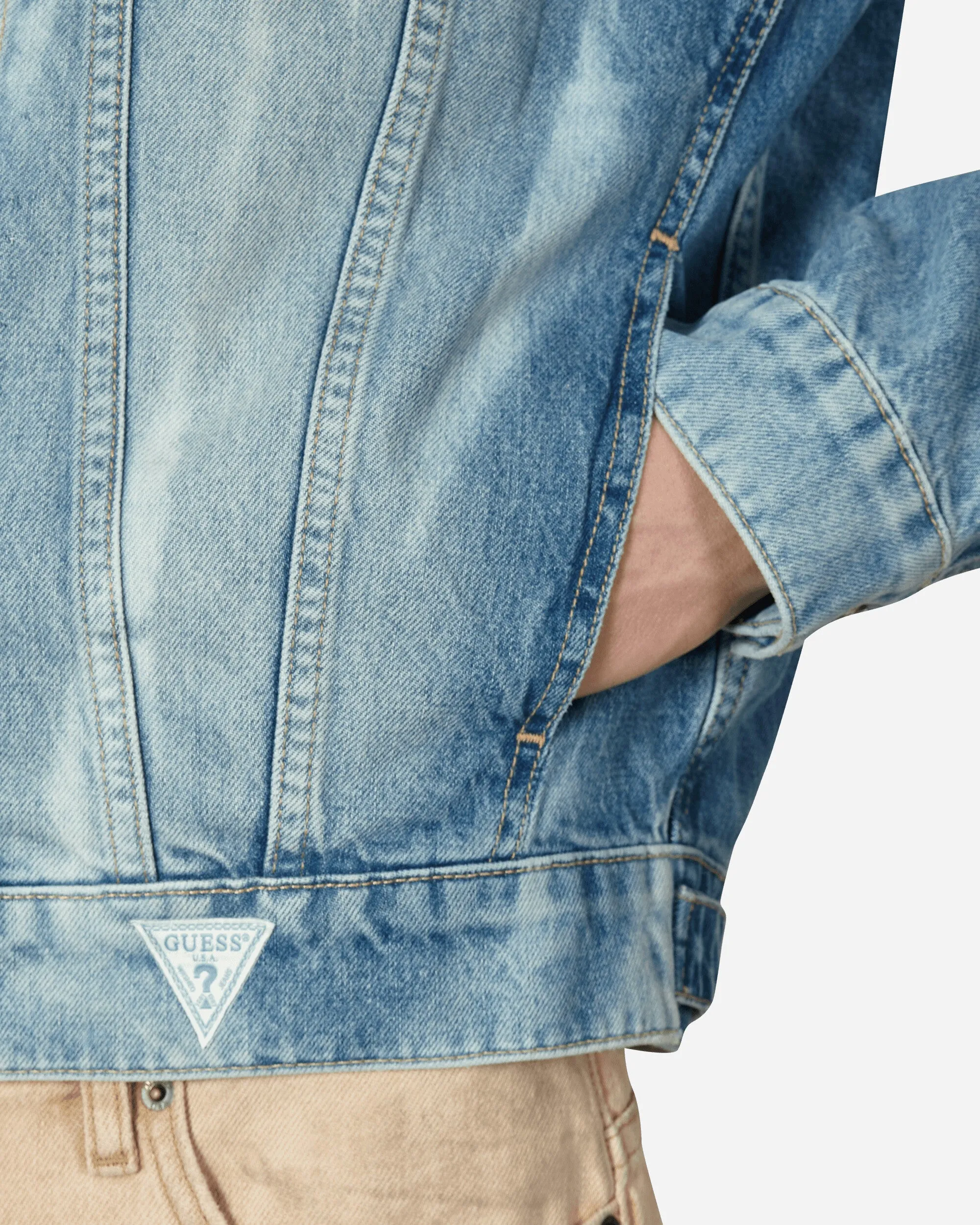 Veste en denim vintage indigo