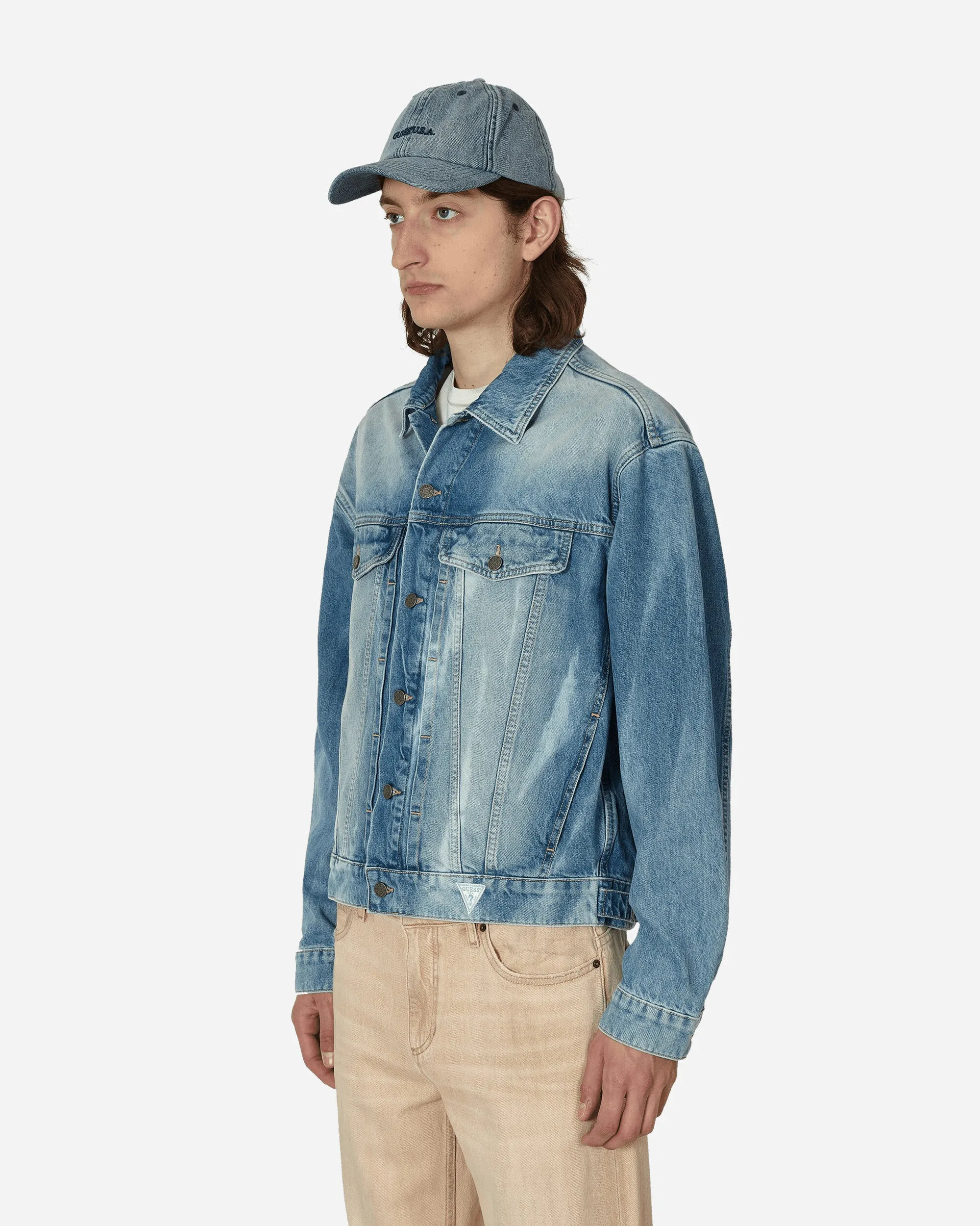 Veste en denim vintage indigo