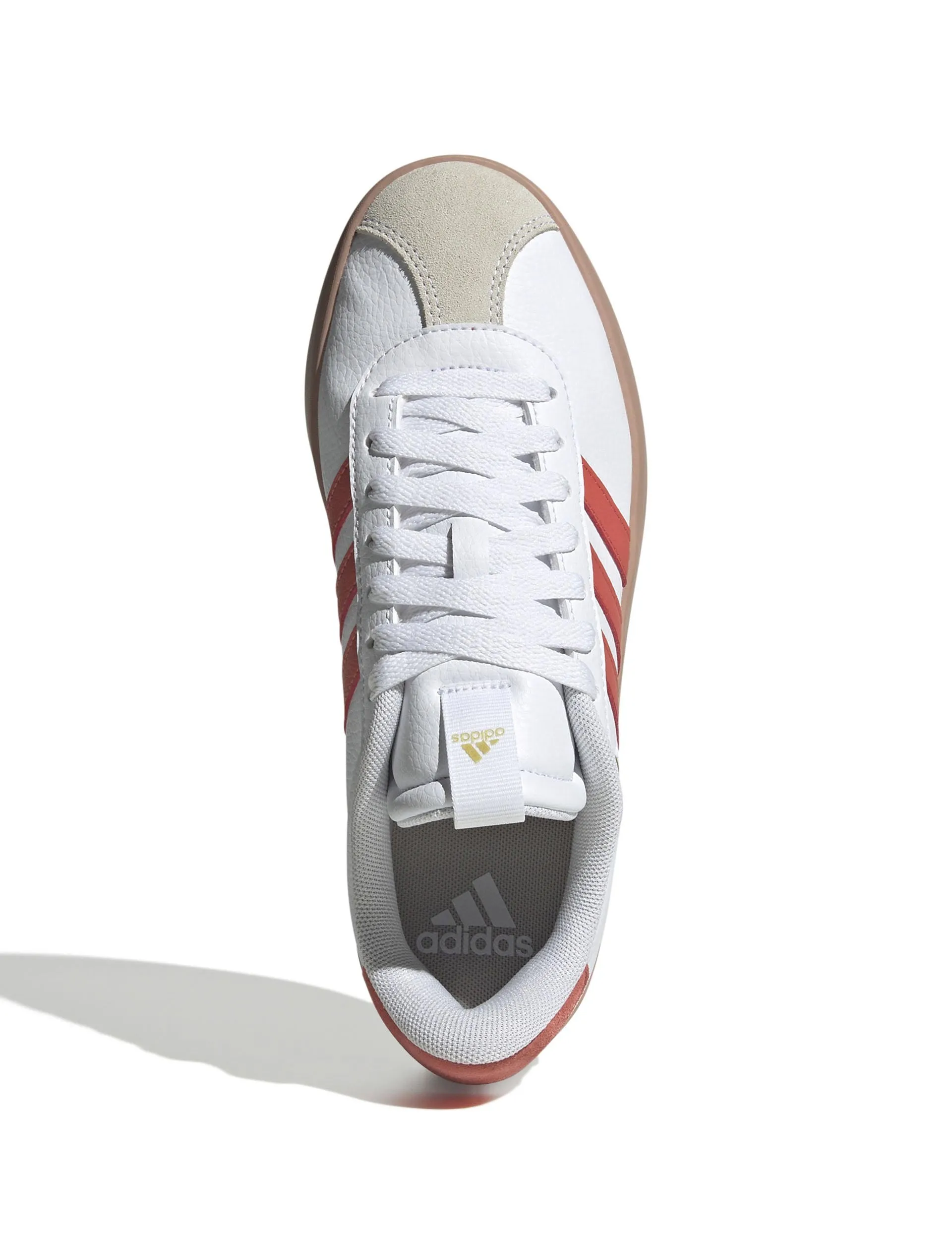 Chaussures VL Court 3.0 - Blanc Nuage/Rouge Passion Préaimé/Or Métallisé