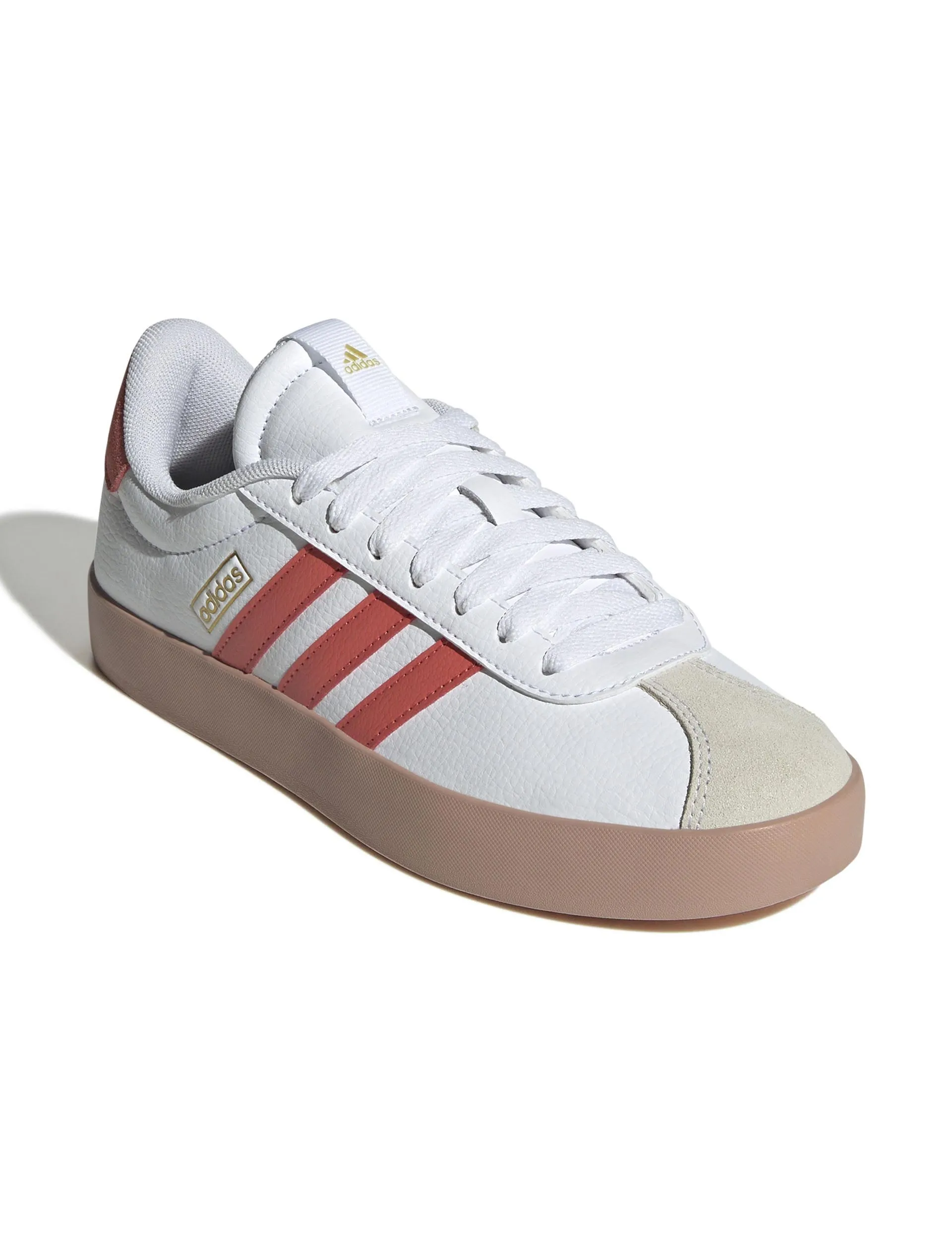 Chaussures VL Court 3.0 - Blanc Nuage/Rouge Passion Préaimé/Or Métallisé