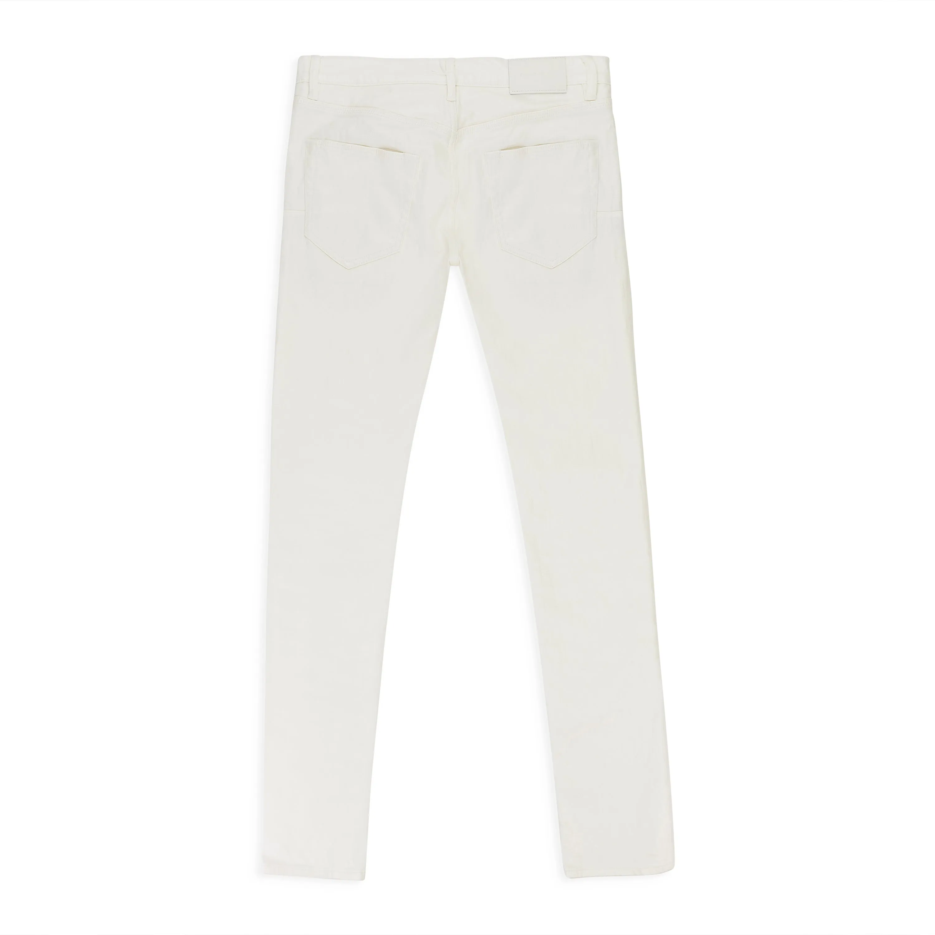 JEAN SKINNY BLANC EN JACQUARD MONOGRAMME FILM BLANC