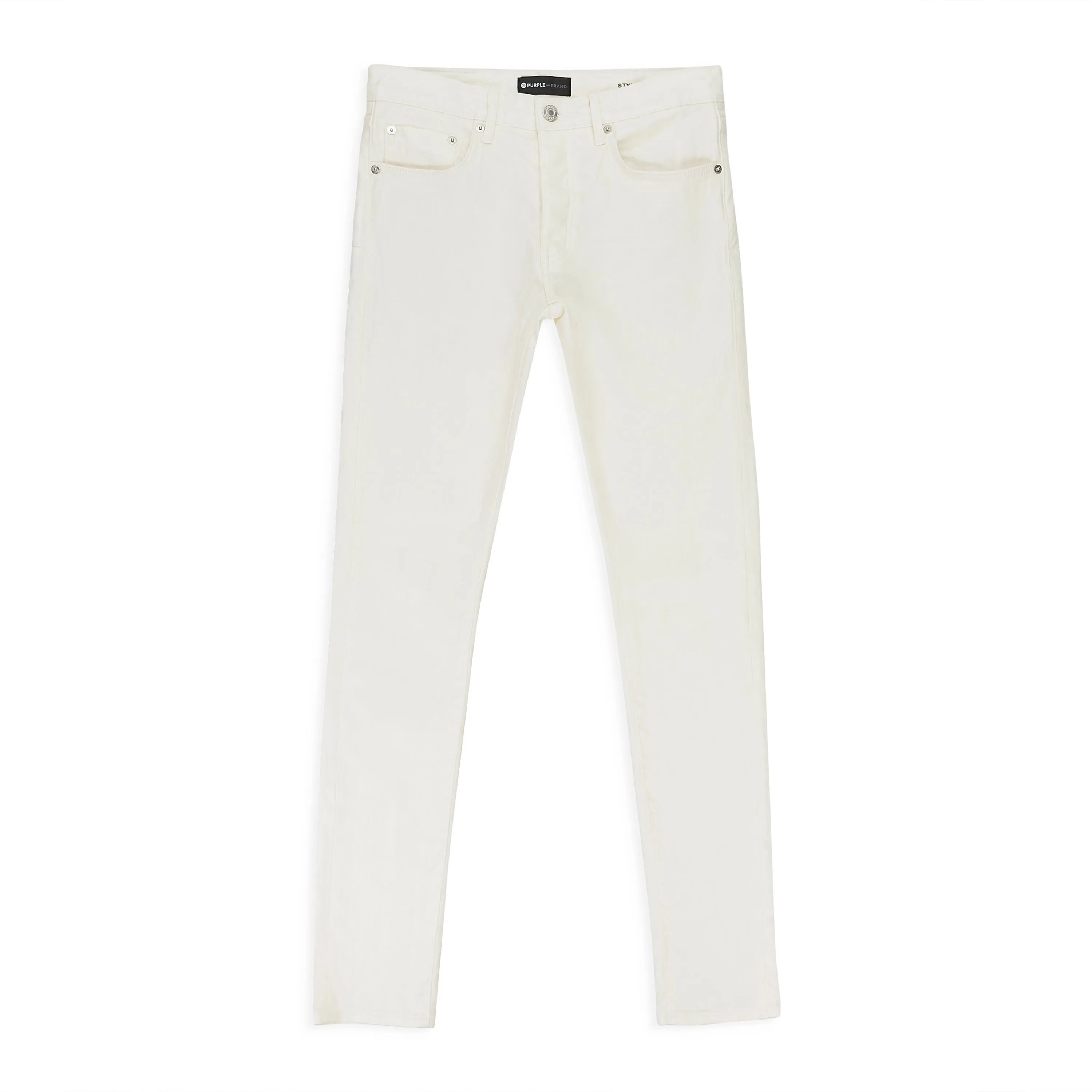 JEAN SKINNY BLANC EN JACQUARD MONOGRAMME FILM BLANC