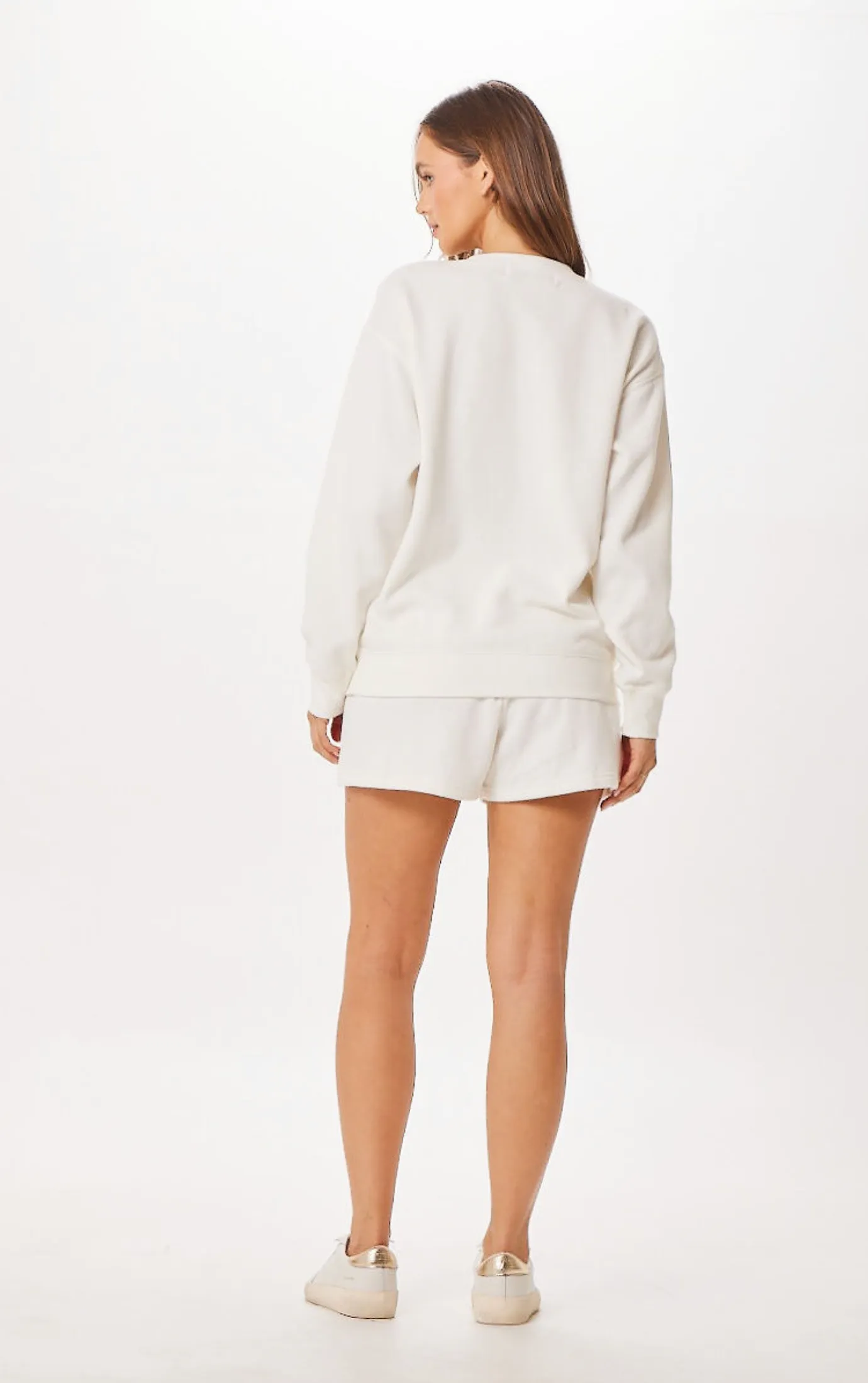 Crewneck Surf Jet Setter Blanc St. Barth