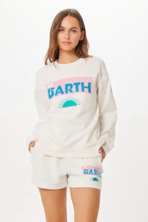 Crewneck Surf Jet Setter Blanc St. Barth
