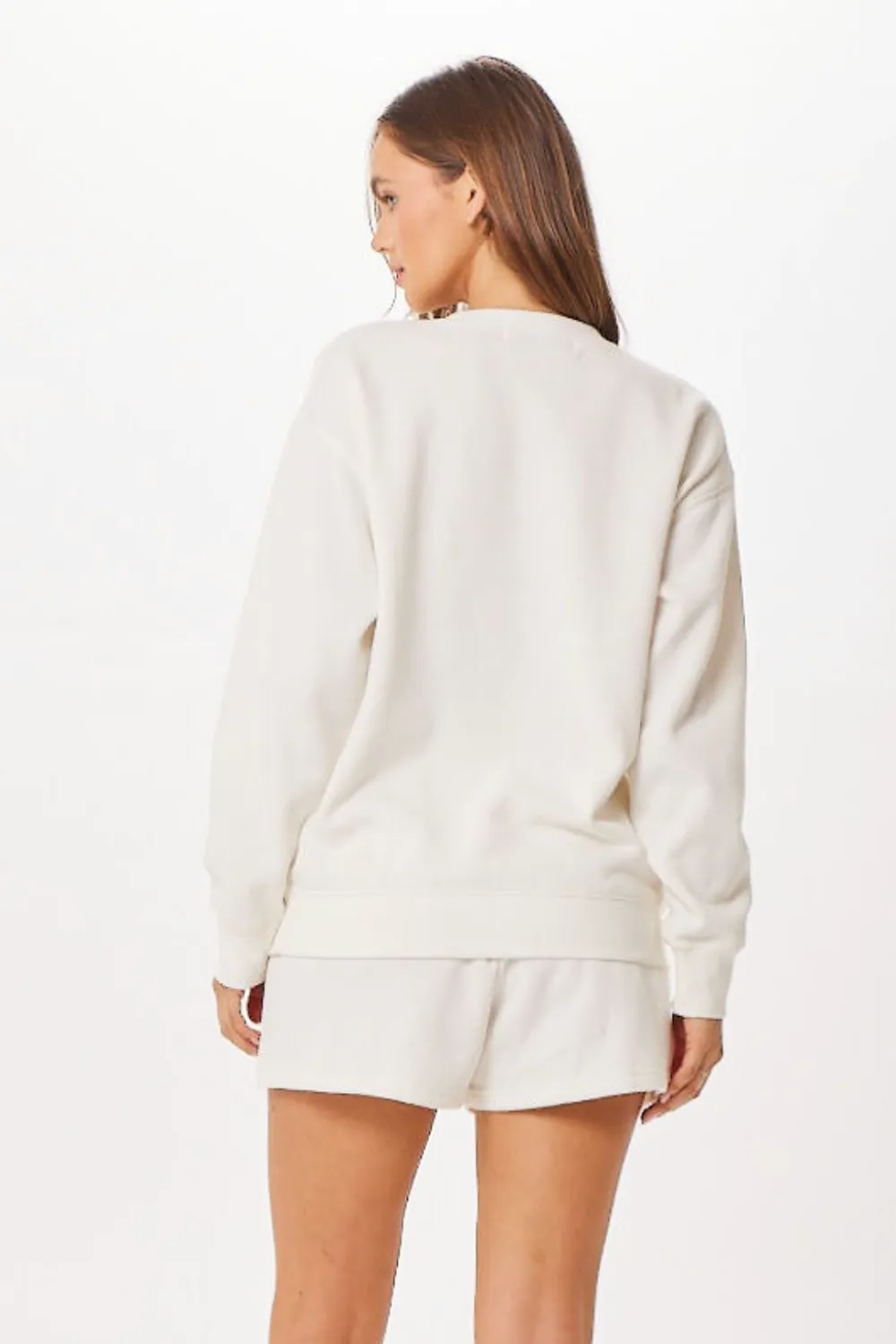 Crewneck Surf Jet Setter Blanc St. Barth