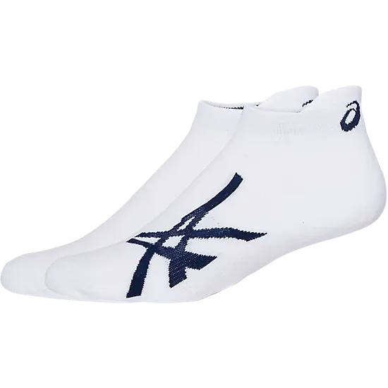 Chaussures Asics pour femme Road Single Tab Blanc brillant/bleu marine