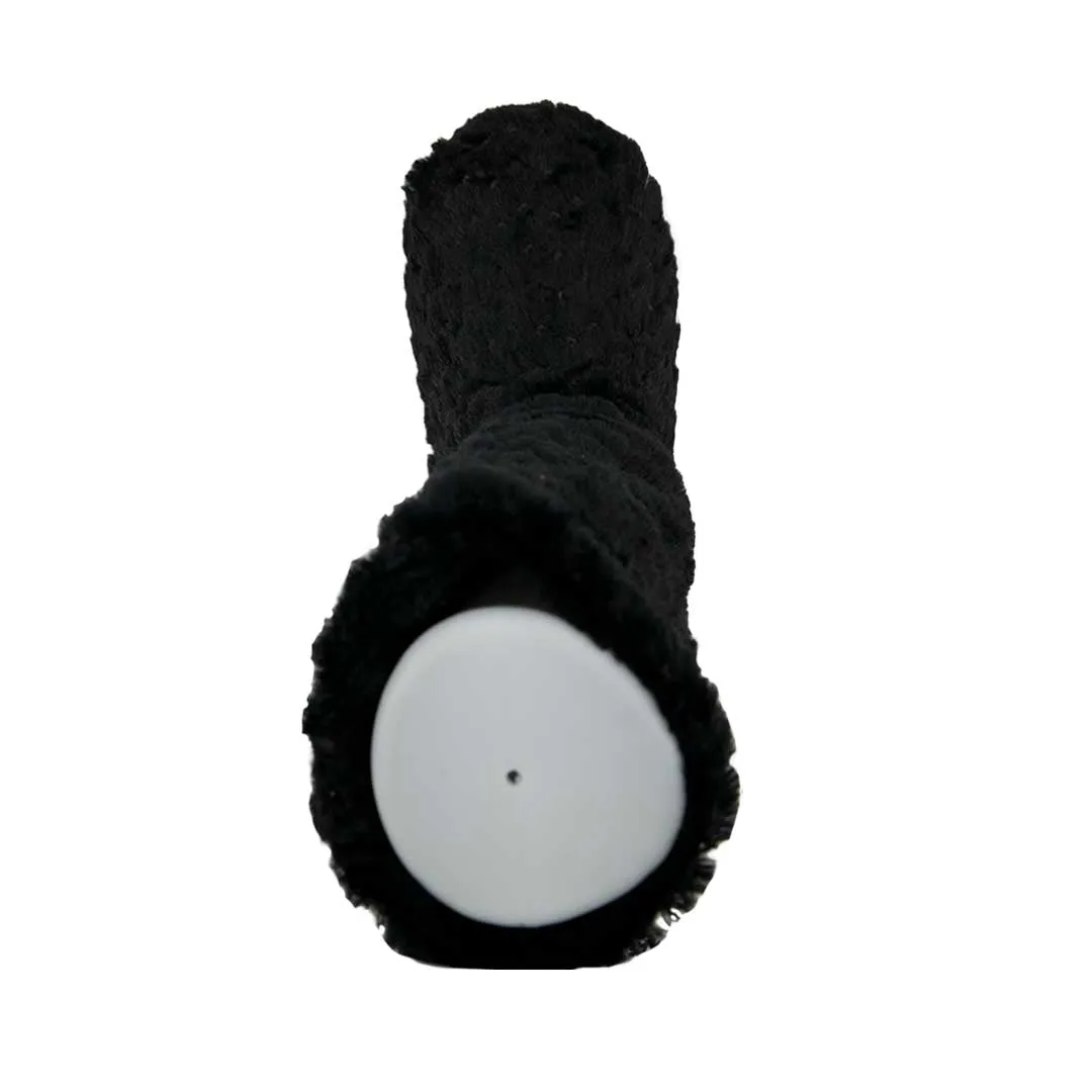 Bottes décontractées pour femmes en fausse fourrure pailletée (SAL7079WGN BLK)