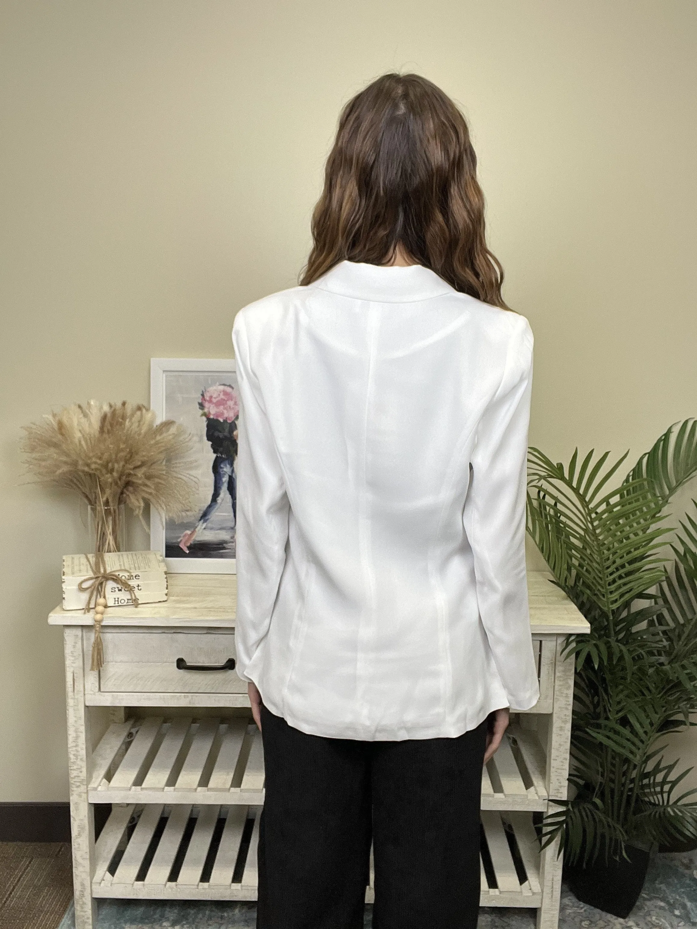 Veste pour femmes à poches avant en strass