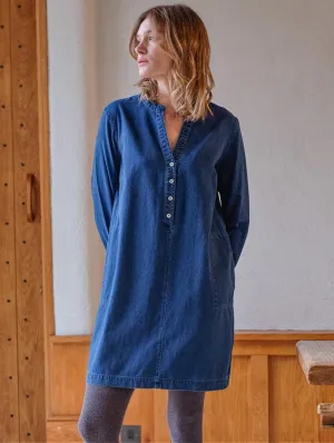 Robe en coton Wren | Denim