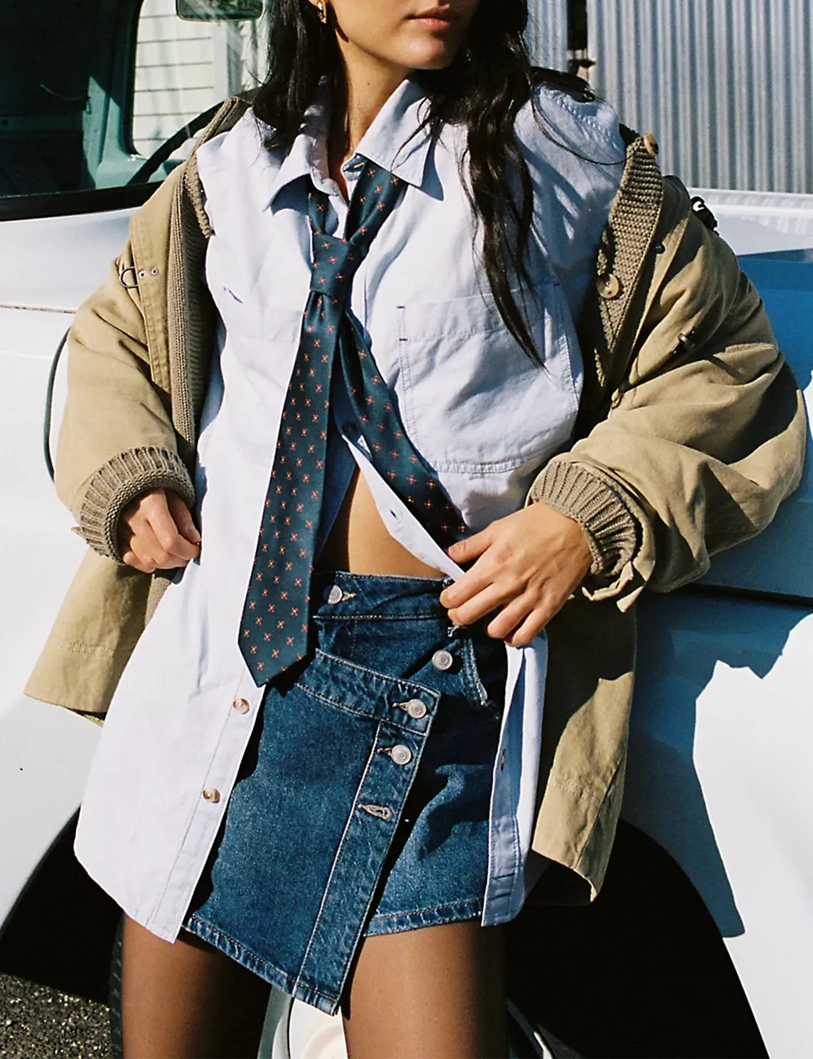 Jupe en denim Wynne, Vêtements Bleuet_free-people