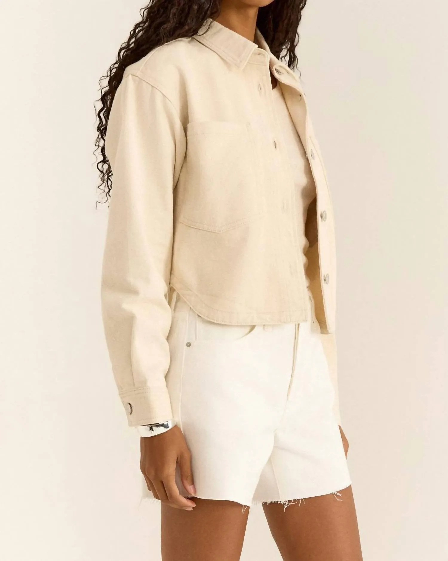 Z Supply - Veste en jean coupée