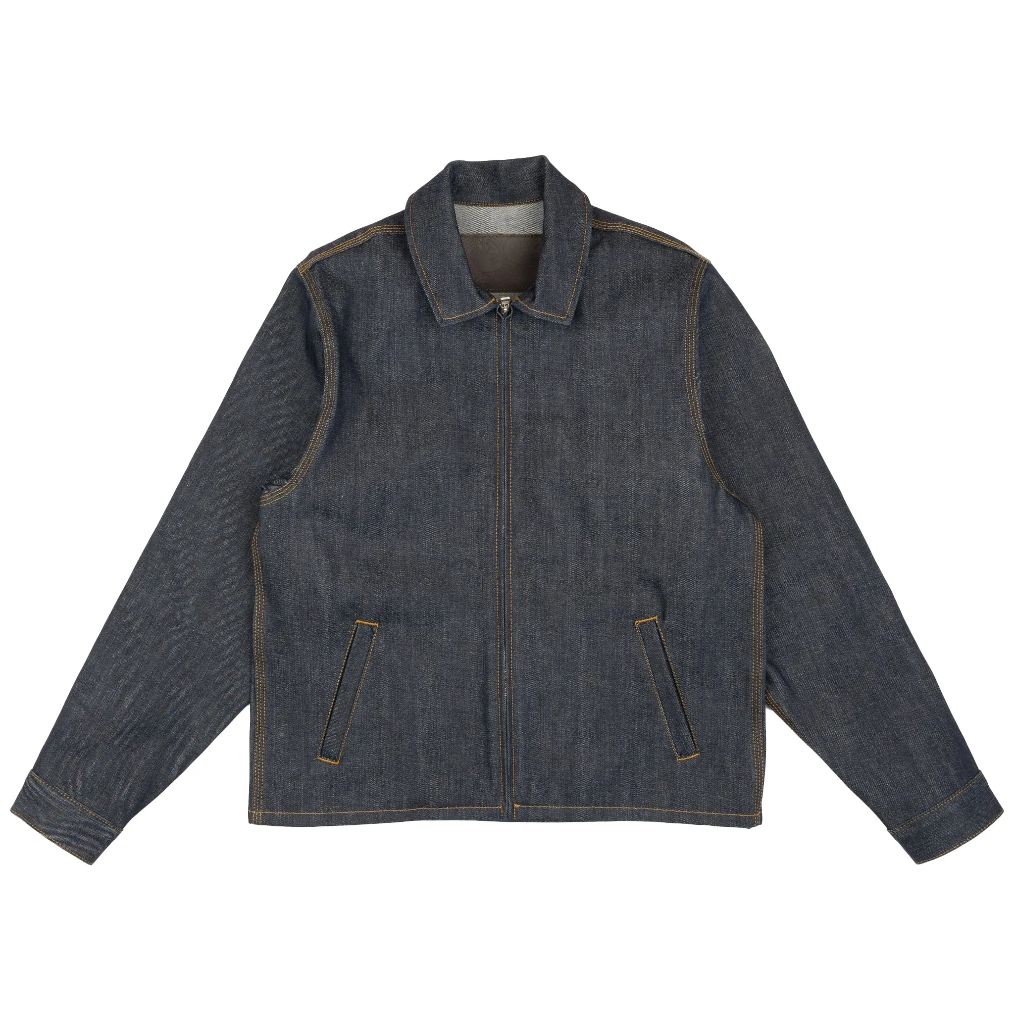 Veste à zip - Denim sergé inversé